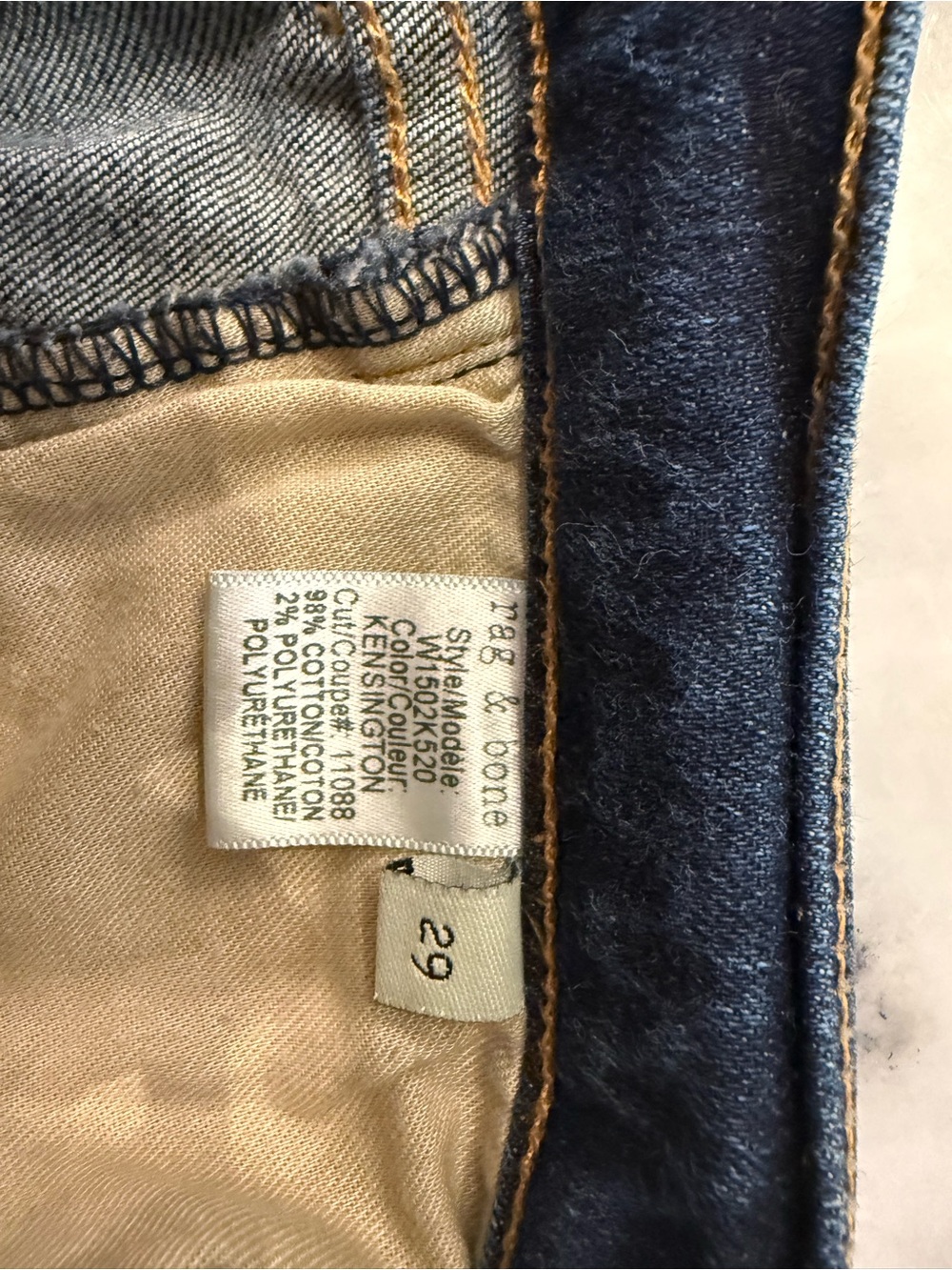rag & bone navy blue jeans ankle & cropped